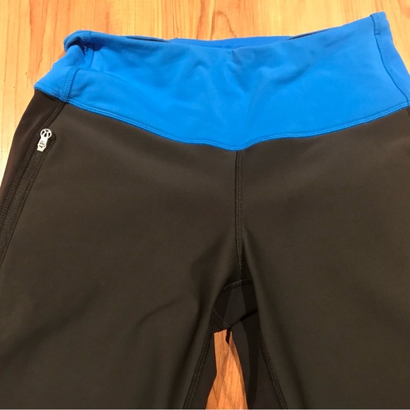 lululemon athletica Pants - lululemon athletica Black and Blue Leggings